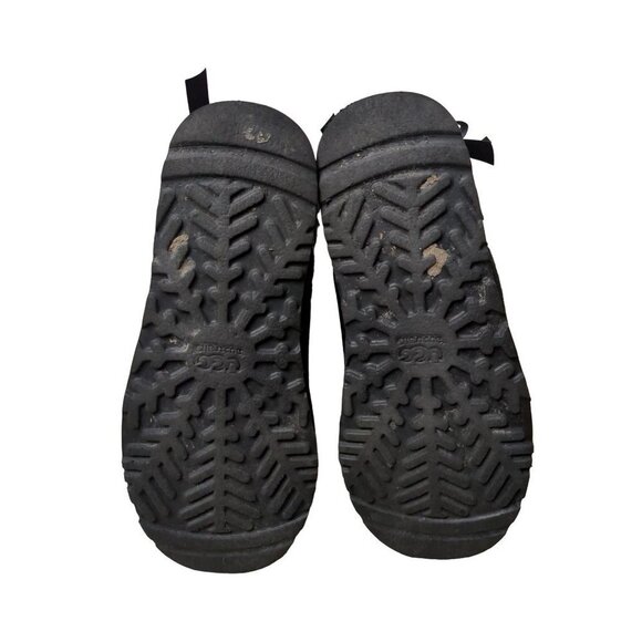 UGG Boots Womens 8 Bailey Bow II Black Suede Pull On Style TX2954 - Picture 7 of 10